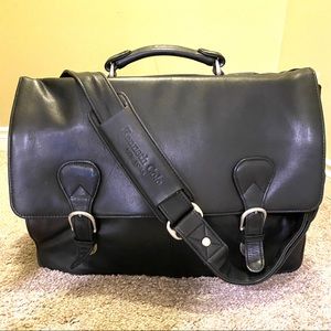 Kenneth Cole Genuine Leather Black Attaché Case